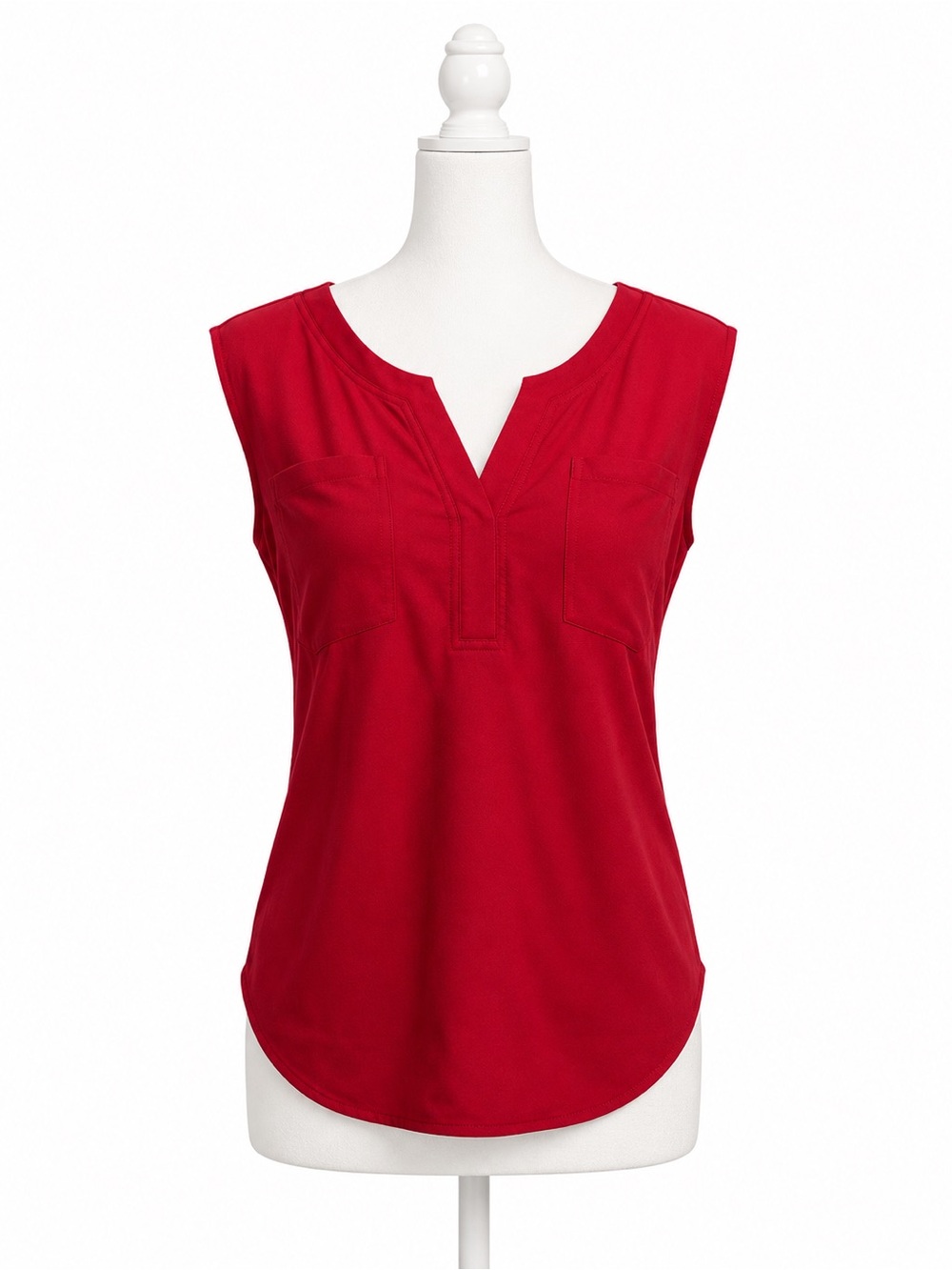 Sleeveless Pink  V-Notch Women's Top size PS